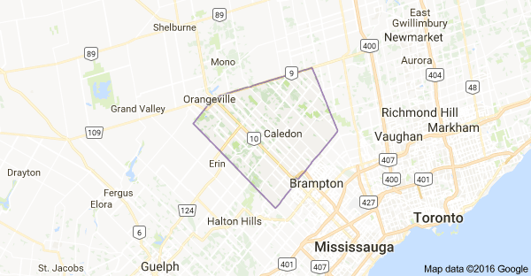 Caledon Ontario Map